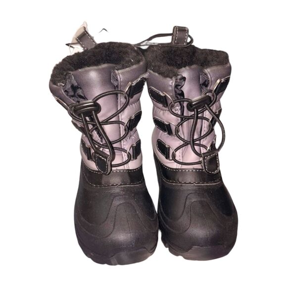 Member’s Mark Toddler Boys Snow Boots Black Gray Size 9/10 | NWT - Picture 2 of 2